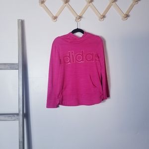 ADIDAS GIRL'S LIGHTWEIGHT PINK HOODIE SIZE 7/8 SEE ALL PHOTOS